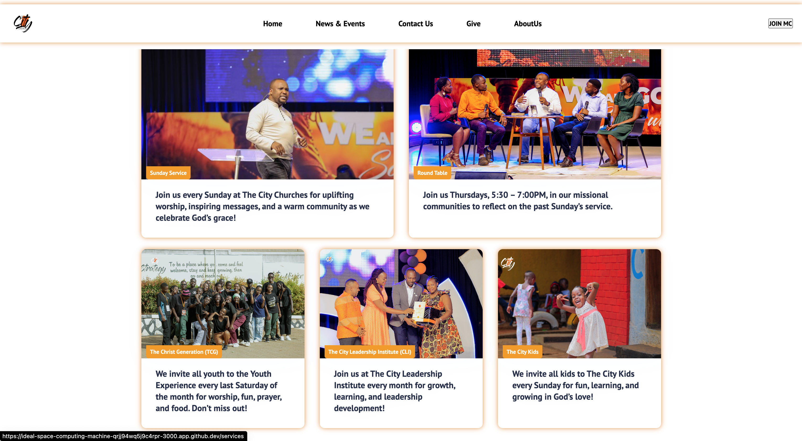 The City Church Website